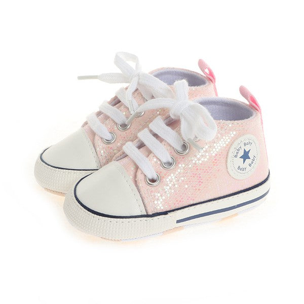 Infant Glitz Sneaker - Pale Pink