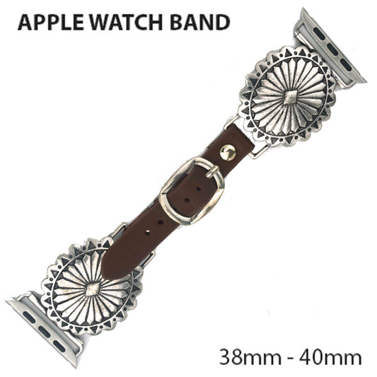 Silver Concho Apple Watchband