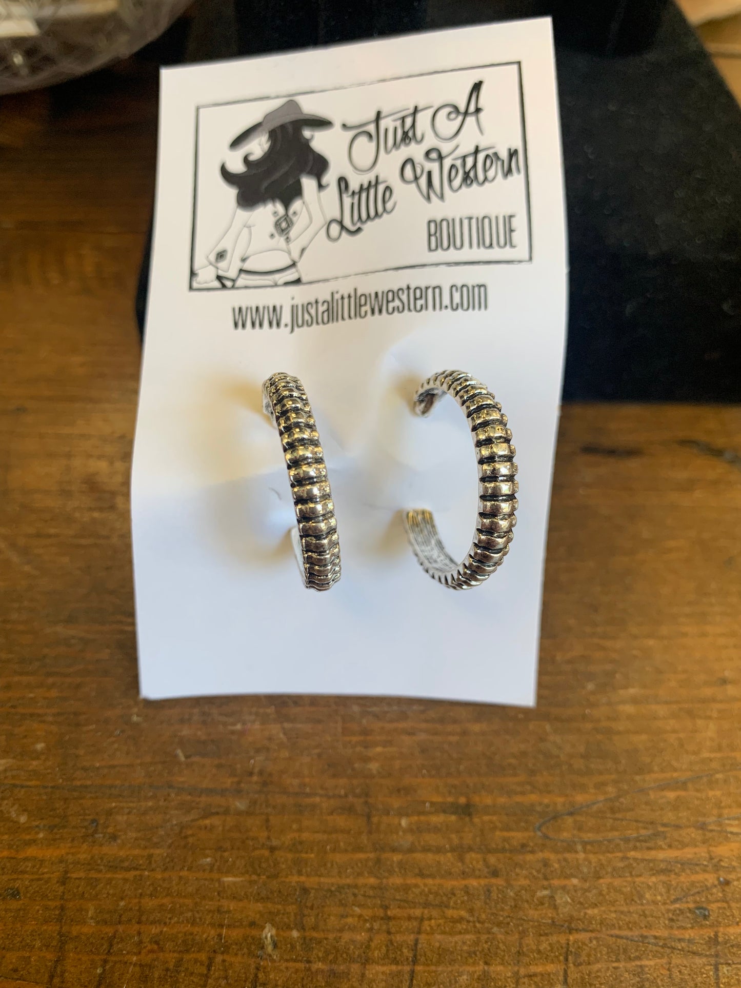 Textured Small Hoop Earrings