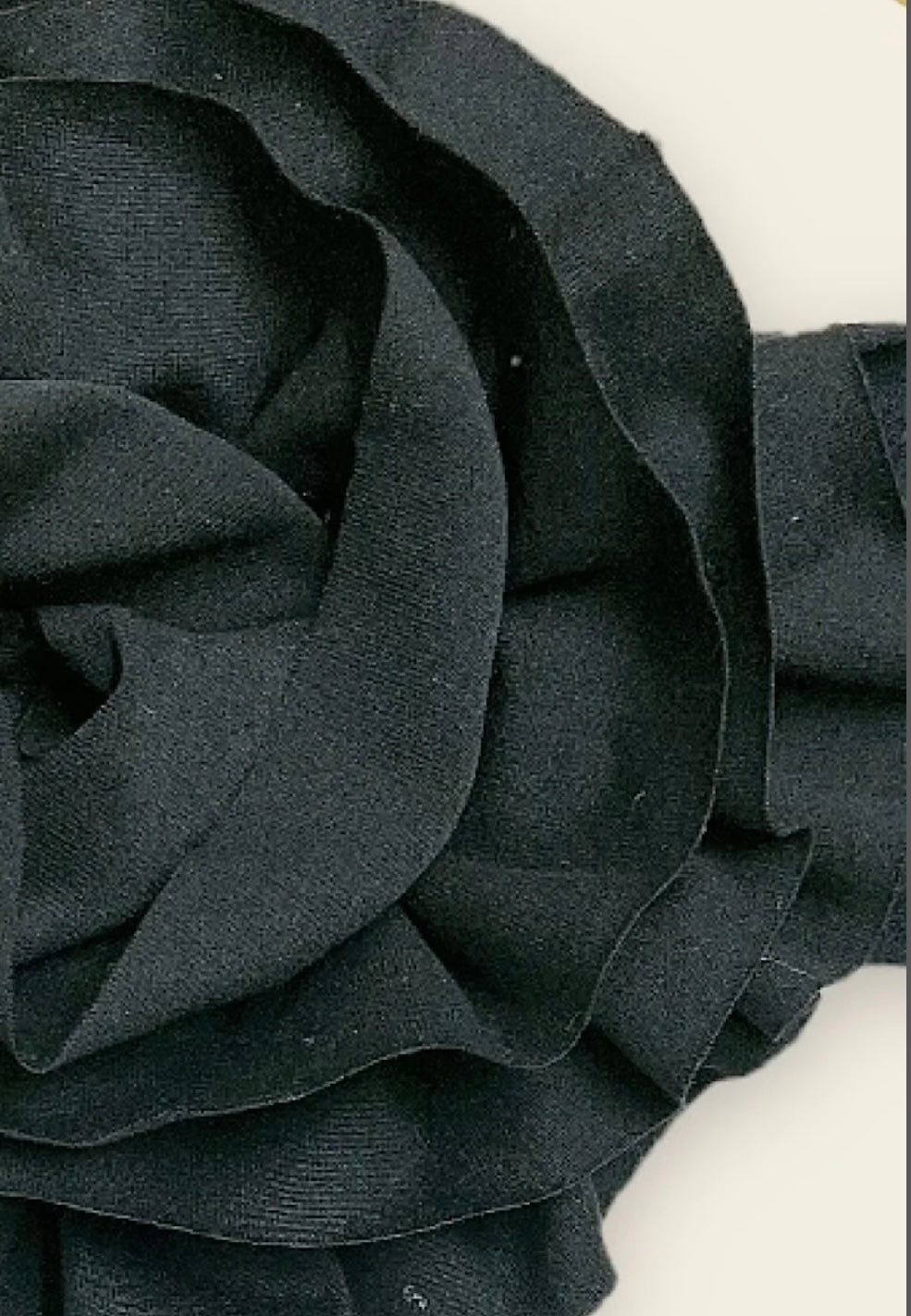 5” Flower Baby Headband in Black