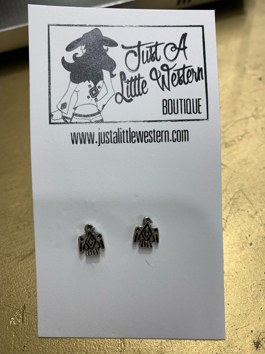 Tiny Thunderbird Silver Studs