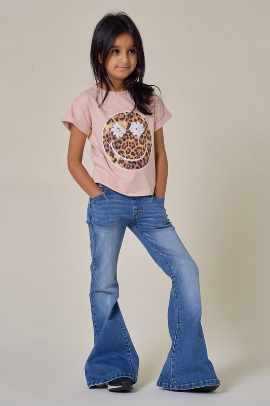 Girls Denim Flare Jeans