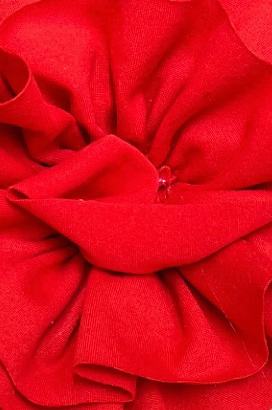 5” Flower Baby Headband in Red