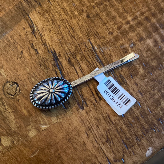 Silver Concho Hair Pin