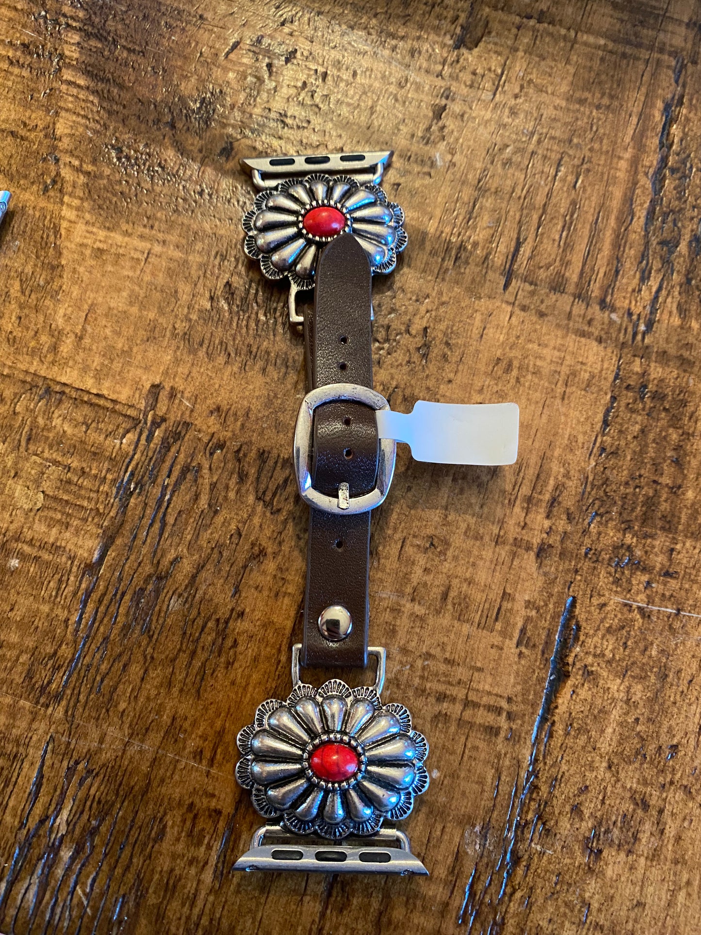 Red Concho Watchband