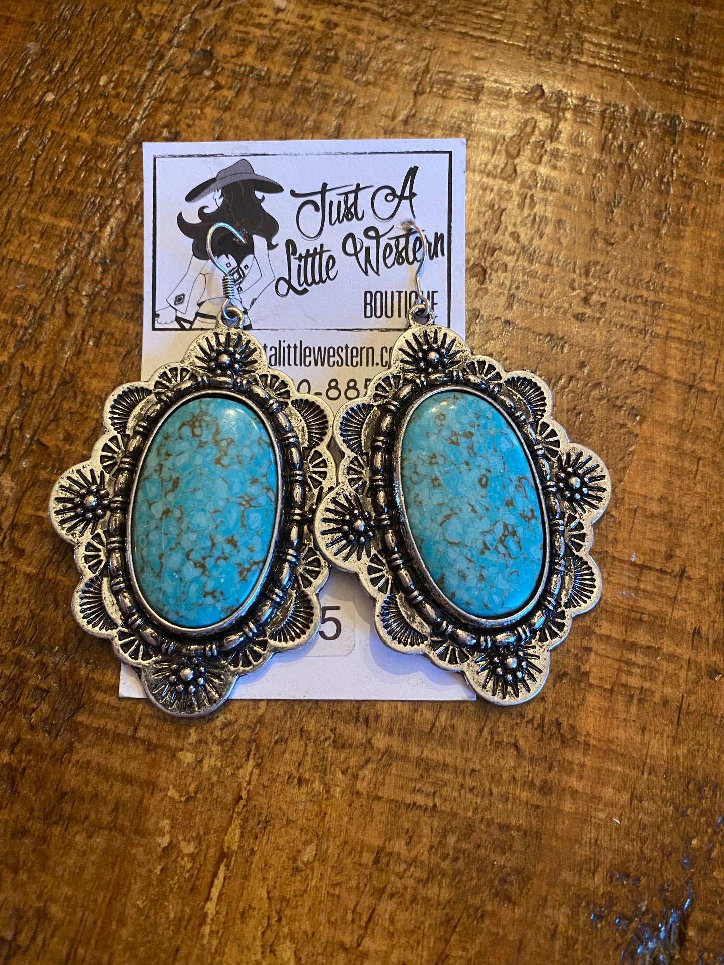 The Boardwalk Large Turquoise Earring