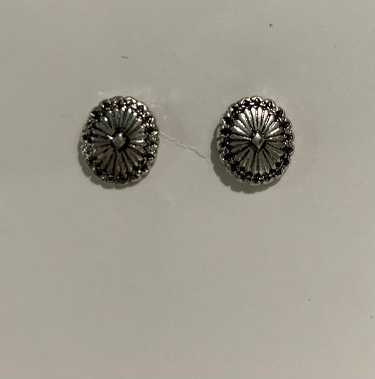 Small Concho Stud Earring