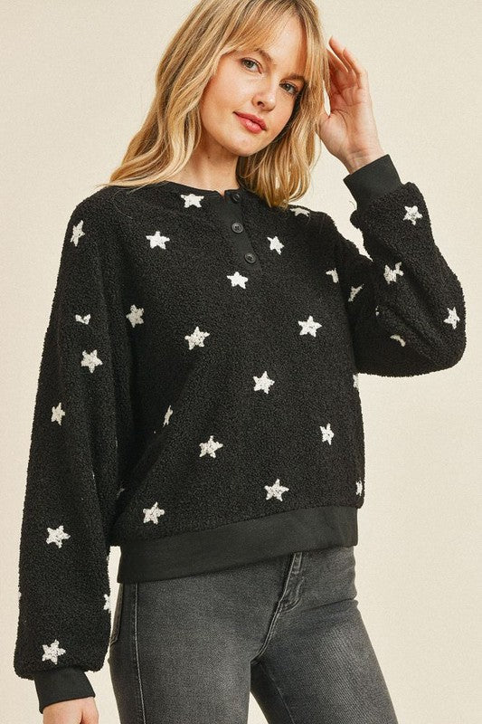 Stars At Night Fleece Top