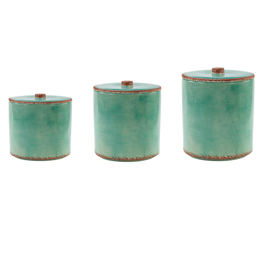 Patina Turquoise Canister Set
