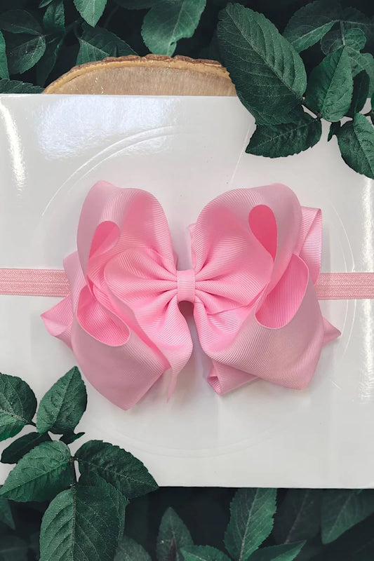 Pink Baby Bow Headband