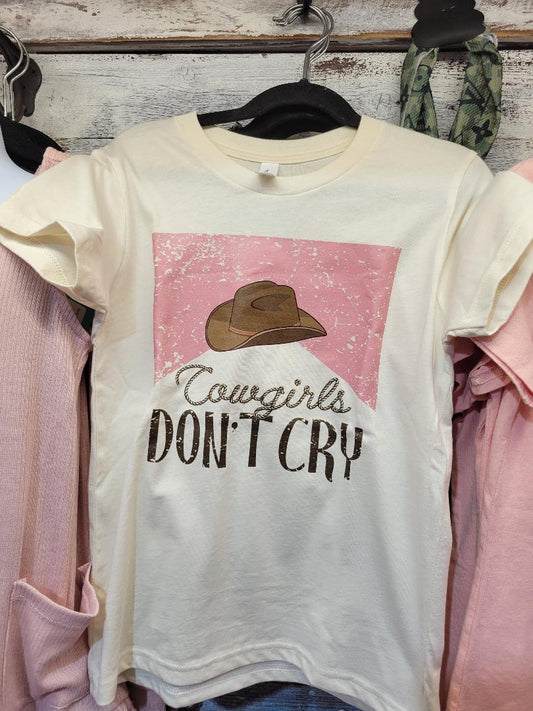 Youth Cowgirls Don't Cry Tee
